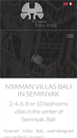 Mobile Screenshot of nyamanvillasbali.com